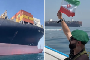 هل استولت إيران على أكبر سفينة أمريكية بمضيق هرمز؟